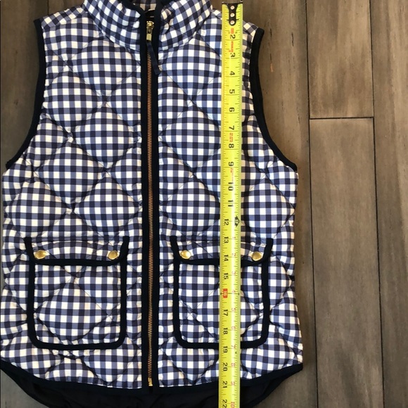 NWOT J. Crew Gingham Excursion Vest - Picture 8 of 11